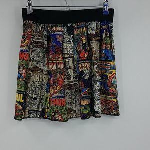 MARVELS COMICS character printed skirt